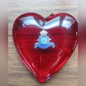 Red Heart Canadian Air Force (RCAF) sweetheart pendant from the World War II era